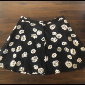 Volcom Circle Skirt with Daisies
